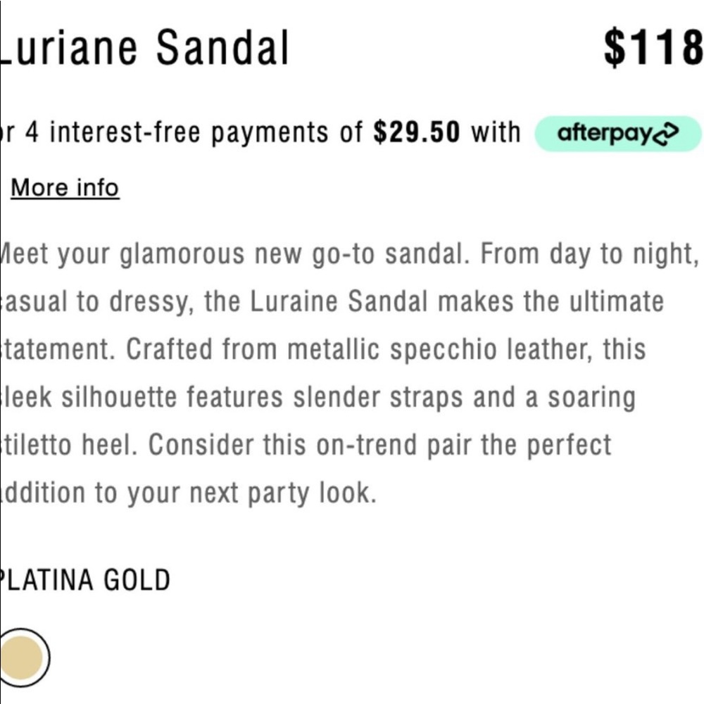 Gold Luriane Slingbacks - Picture 7 of 11